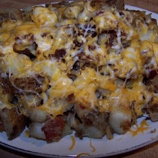 Brit's Cheesy Onion Home Fries