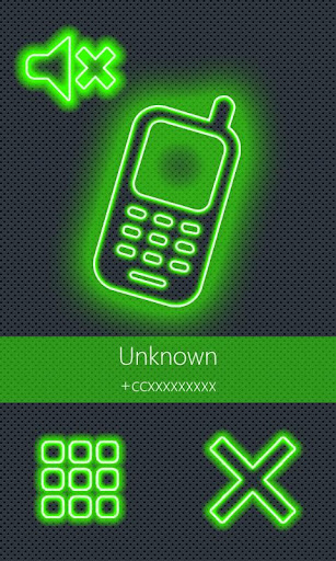 【免費個人化App】BIG! caller ID Theme NeonGreen-APP點子