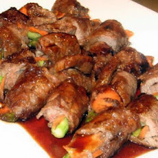 Japanese Beef and Vegetables Rolls