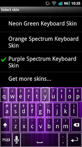 Purple Mix Keyboard Skin