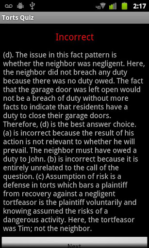 【免費教育App】Torts Quiz-APP點子