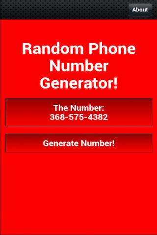 Random Phone Number Generator
