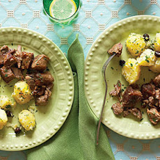 Marinated Roast Pork with Cilantro Potatoes