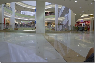 pretty empty mall at noon