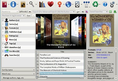 Free Calibre eBook Library Software