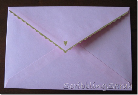 customized scalloped envelope
