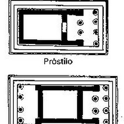 23.- Planta Próstila y Anfipróstila
