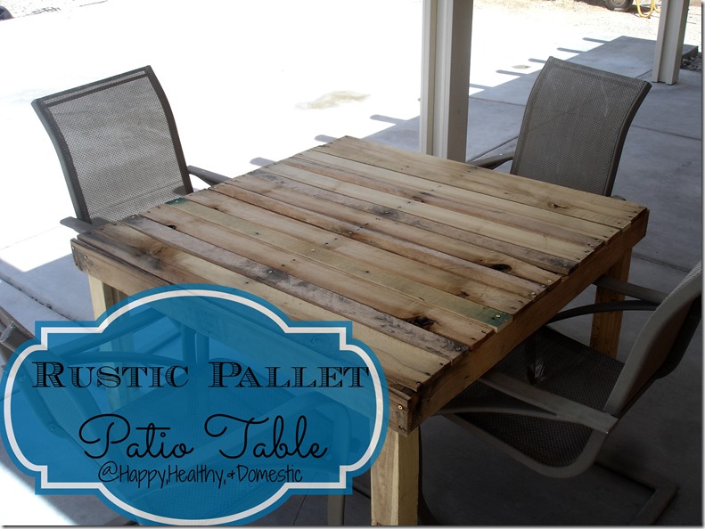 Someday Crafts: Rustic Pallet Patio Table