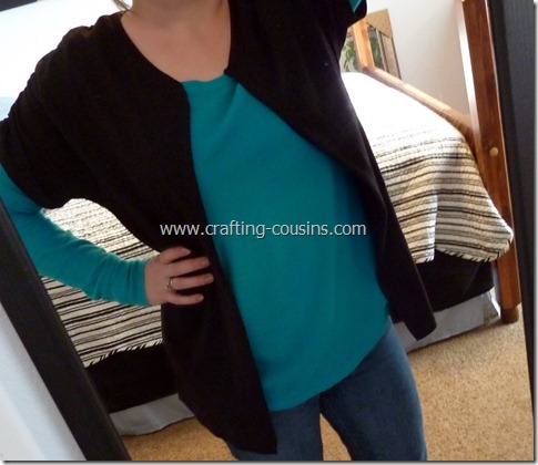 ruched sleeve cardigan (24.5)