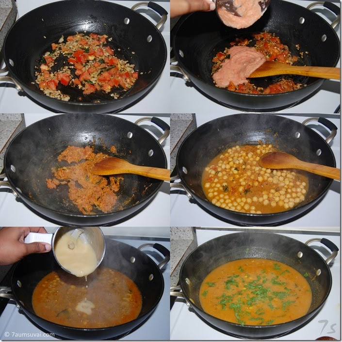 Chickpea curry  process 1