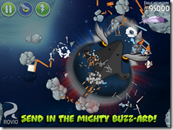 قوى خارقة جديدة لتدمير الخنازير فى لعبة Angry Birds Space لنظام أبل iOS