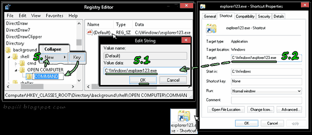 Registry: Create Command key