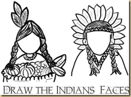 smallest-thanksgiving-drawing-indian-faces-printables