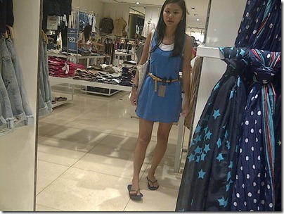 Zara blue mini dress