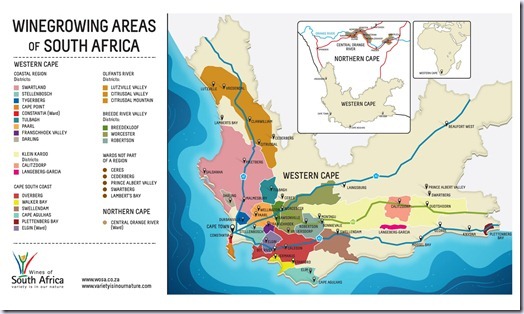 South Africa Wine Map (1)1600
