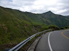 Climbing through beautiful scenery on the way to Pasto, Colombia.