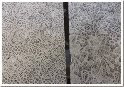 lace effect paper