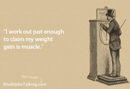 Muscle weighs same as fat