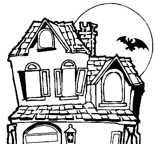 Dibujos de casas de miedo