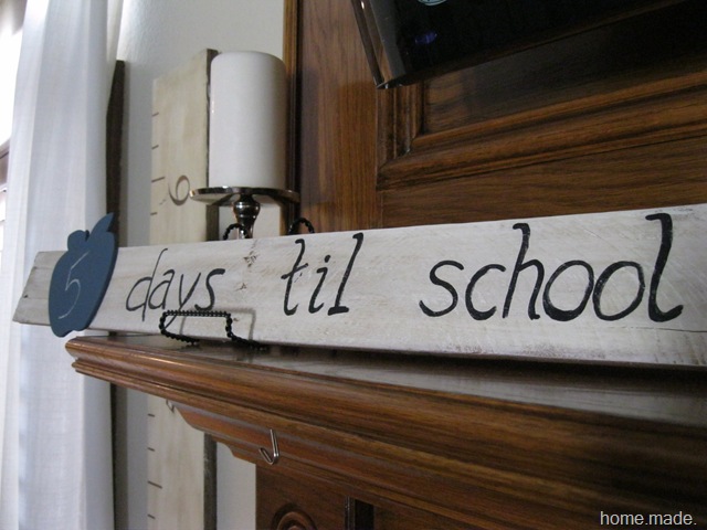 back to school pallet sign