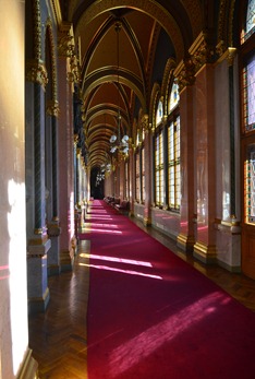 inside the Hungarian Parliament building