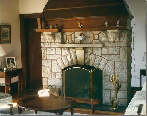 Rock fireplace tv mount