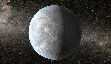 ilustração de um exoplaneta mini-Netuno