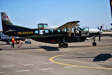 Obiective turistice Peru:. Nazca - avionul cu care am zburat