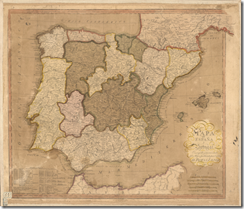 Mapa Portugal Espanha B