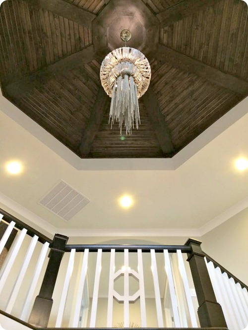 wood ceiling treatment