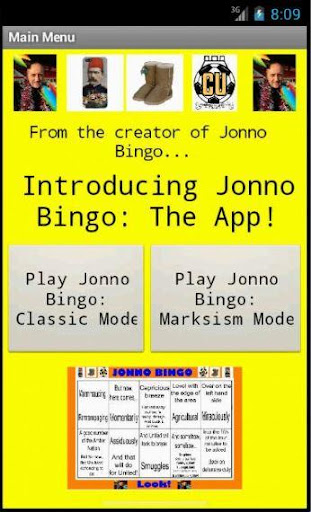 Jonno Bingo: The App