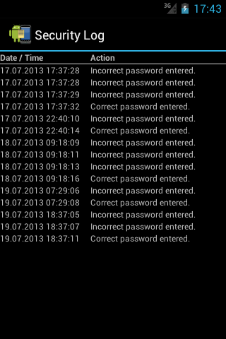 Security Log