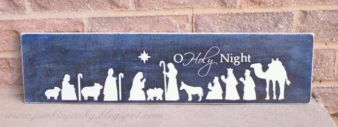 Nativity sign at www.junkinjunky.blogspot.com