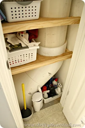 DIY laundry chute with PVC pipe