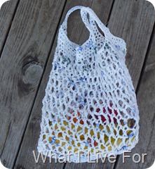 Crocheted Grocery Bag @ whatilivefor.net