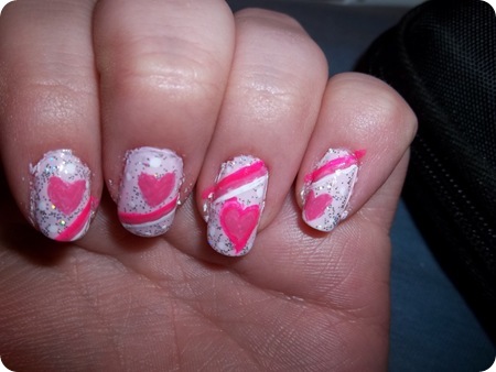 My Glittery Obsessions: Valentine’s Day Nail Art!