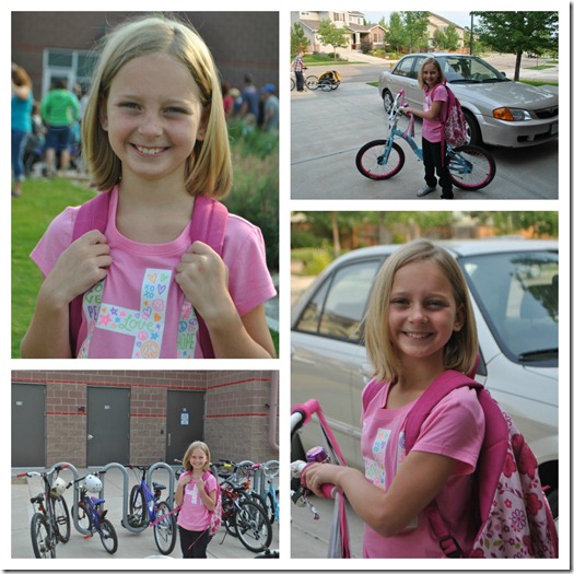 Halle first day of 3rd grade