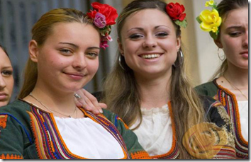 Bulgarian Women In Traditional Costume