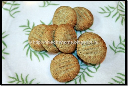 Oats Almonds Cookies  - IMG_3363