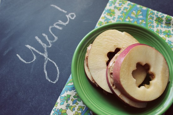 Apple and Peanut Butter Sandwiches