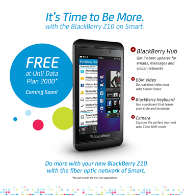 Smart BlackBerry Z10 Philippines