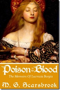 Book Cover of Poison in the Blood by M.G. Scarsbrook