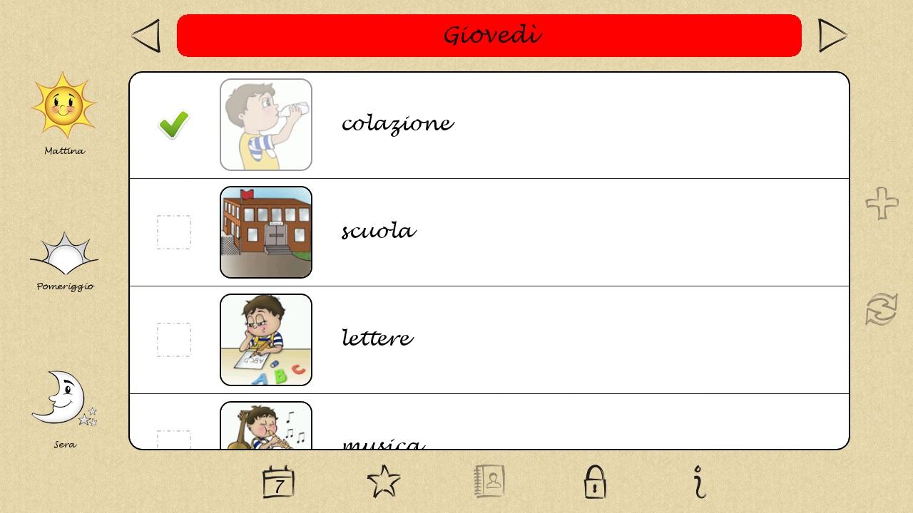 Android application Niki Agenda screenshort