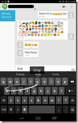 برنامج Emoji Keyboard للأندرويد - على برنامج هانج أوت