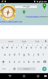 map with compass poster 1