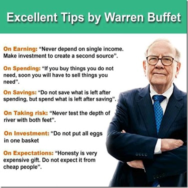 Warren Buffet advice