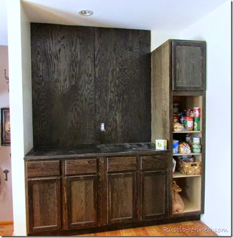 Building a butlers pantry using stock kitchen cabinets