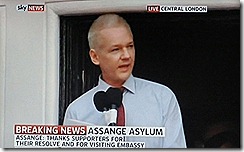 Julian Assange grato pela  firmeza dos apoiantes.