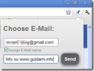 Un clic per inviare in email tutte le pagine internet aperte su Chrome