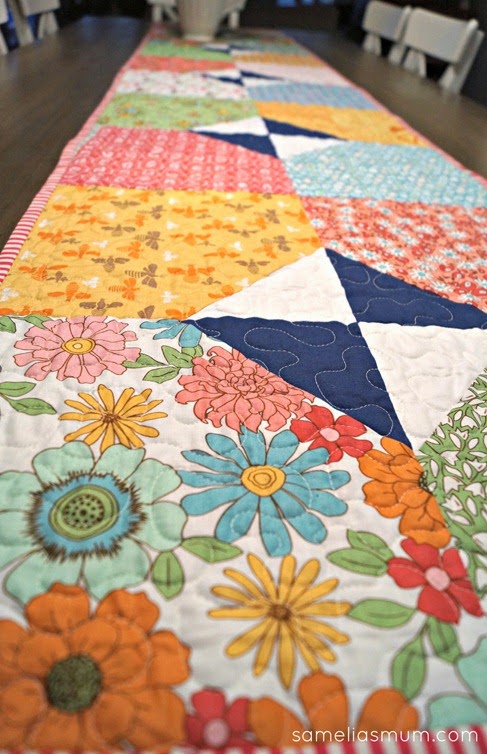 Layers of Charm - Table Runner Quilting